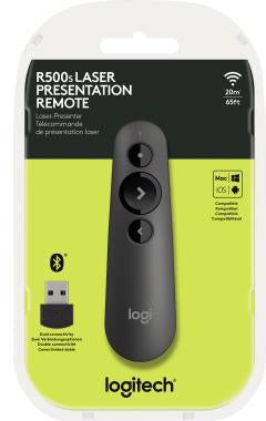 Logitech R500s Wireless Presenter mit rotem Laserpointer, Bluetooth & USB-Dongle, 20 m Reichweite