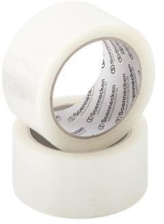Soennecken Packband 5860 50mm x 66m transparent – 6 Rollen Polypropylen, leise abrollend