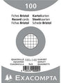 Exacompta Karteikarte DIN A6 kariert weiß 100 St./Pack. – 205 g/m², PEFC