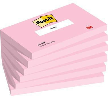 Post-it Notes 655-PNK Haftnotizen 127x76 mm flamingopink 6 Blöcke à 100 Blatt