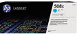 HP Toner CF361X 508X Original cyan ca. 9.500 Seiten für Laserdrucker
