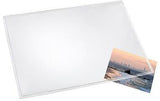 LÄUFER Durella Schreibunterlage 70x50 cm transparent – Vollsicht-Unterlage, abwischbar, Made in Germany