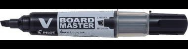 PILOT V-Board Master Whiteboardmarker Keilspitze Schwarz – Nachfüllbar, 93 % Recycling-Kunststoff