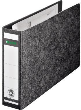 LEITZ Ordner 10660000 DIN A5 quer 56mm Hartpappe schwarz – 180° Präzisionshebelmechanik