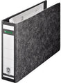 LEITZ Ordner 10660000 DIN A5 quer 56mm Hartpappe schwarz – 180° Präzisionshebelmechanik