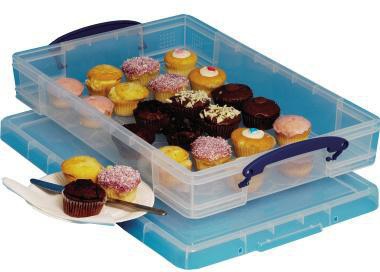 Really Useful Box Aufbewahrungsbox 10C 10l transparent 52x8,5x34cm mit Bügelverschluss