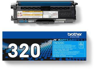 Brother Toner TN-320C Original cyan – ca. 1.500 Seiten für Laserdrucker