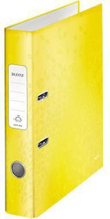 LEITZ Ordner WOW 10060001 DIN A4 50mm Pappe perlweiß – 180° Präzisionshebelmechanik