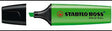 STABILO Textmarker BOSS ORIGINAL 70/33 – grün, Keilspitze 2-5 mm, nachfüllbar, Made in Germany
