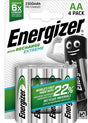 Energizer Recharge Extreme AA/HR6 Akkus 2300 mAh 4er-Pack NiMH wiederaufladbar