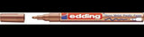 edding Lackmarker creative 751 orange – Permanentmarker mit 1-2 mm Rundspitze, stark deckend, wisch- und wasserfest