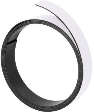 FRANKEN Magnetband M805 20mm x 1m weiß – Zuschneidbares Magnetband für Planungstafeln
