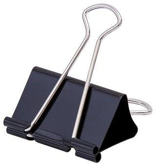 Soennecken Foldbackklemmer 1564 – 24x12 mm, schwarz, 12 Stück, Federstahl, abnehmbare Bügel
