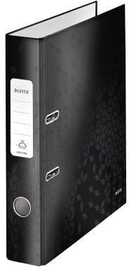 LEITZ Ordner WOW 10060001 DIN A4 50mm Pappe perlweiß – 180° Präzisionshebelmechanik