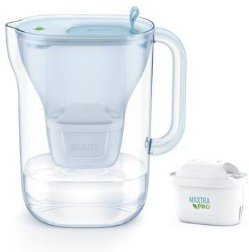 BRITA Filterkaraffe Style eco 2,4 l gletscherblau inkl. MAXTRA PRO Kartusche