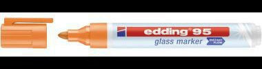 edding Glasboardmarker 95 gelb – Rundspitze 1,5–3 mm für Glas und Whiteboards