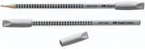 Faber-Castell Radierer ERASER CAP GRIP 2001 – 2 Stück, grau/weiß, PVC-frei, für Bleistifte & Buntstifte