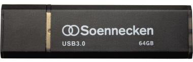Soennecken USB-Stick 71617 USB 3.0 16GB schwarz/silber – Schneller Datentransfer