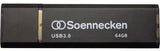 Soennecken USB-Stick 71617 USB 3.0 16GB schwarz/silber – Schneller Datentransfer