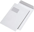 MAILmedia Versandtasche DIN C4 mit Fenster, 120 g/m² Offsetpapier, Haftklebung
