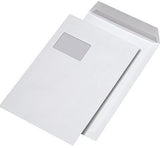MAILmedia Versandtasche DIN C4 mit Fenster, 120 g/m² Offsetpapier, Haftklebung