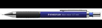 STAEDTLER Druckbleistift Mars micro 775 0,7 mm B – Blau, Metallspitze, Radierer