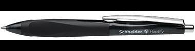 Schneider Kugelschreiber Haptify 0,5mm M schwarz – dokumentenecht, ergonomisch, Made in Germany