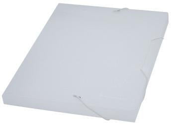 Soennecken Sammelbox DIN A4 transparent mit Gummizugverschluss, 25 mm Füllhöhe