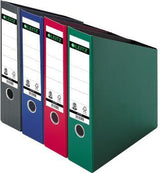 Leitz Stehsammler 24230025 DIN A4 76mm Hartpappe RC rot – Stabiler Aktenhalter für Schreibtisch & Regal