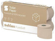 SATINO BY WEPA Toilettenpapier PureSoft 3-lagig, 100 % recycelte Wellpappe, 8 Rollen