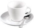 Esmeyer Espressotasse BISTRO 100 ml mit Untertasse, Porzellan weiß, 6er-Pack