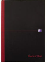 OXFORD Black n' Red Notizbuch DIN A4 liniert, 96 Blatt, 90 g/m², Hardcover
