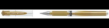 UNI-BALL Geltintenroller SIGNO UM-153 silber metallic 0,6 mm – für kreatives Schreiben auf dunklen Papieren