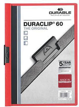 DURABLE Klemmmappe DURACLIP 60 DIN A4 Hartfolie weiß – für 60 Blatt