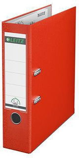LEITZ Ordner 1010 DIN A4 80 mm Polypropylen weiß – 180°-Präzisionshebelmechanik