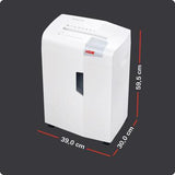 HSM Aktenvernichter shredstar X15 – Partikelschnitt P-4, 15 Blatt, 26 l, leise für kleine Büros