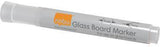 NOBO Glasboardmarker 3 mm Schwarz – 4 Stück mit Rundspitze für Glasboards