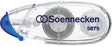 Soennecken Kleberoller 5879 – 6 mm x 6 m, transparenter Roller für Papier, Pappe & Fotos