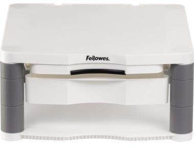 Fellowes Monitorständer Premium Plus 91713 – Höhenverstellbar, 36 kg Tragkraft, mit Konzepthalter