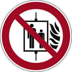 P020 Aufzug im Brandfall nicht benutzen