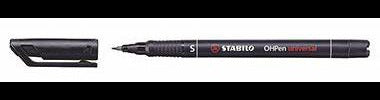 STABILO Folienstift OHPen 841/41 S – Permanent blau, 0,4 mm, bis 72 Std. Austrocknungsschutz