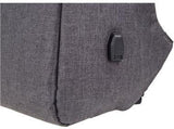 LIGHTPAK SAFEPAK Notebookrucksack grau Polyester bis 15" – Reißverschluss