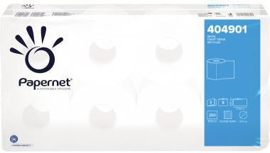 PAPERNET Toilettenpapier Special 3-lagig, 250 Blatt, extra weiß, 8 Rollen