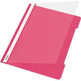 LEITZ Schnellhefter 41910001 DIN A4 für 250 Blatt PVC weiß – reißfeste Hartfolie