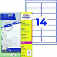Avery Zweckform Adressetikett QuickPEEL L7163-100 – 1.400 Etiketten, ultragrip, A4, weiß