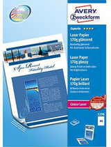 Avery Zweckform Farblaserpapier 1298 A4 beidseitig glänzend 170g 200 Blatt