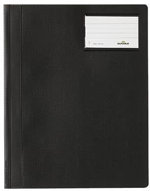 DURABLE Schnellhefter DIN A4 Polyethylen schwarz mit Innentasche