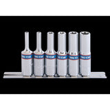 KING TONY Profi-Werkzeuge - 3/8" TORX® Steckschlüssel-Set, Steckleiste - 6 tlg. 3116PR