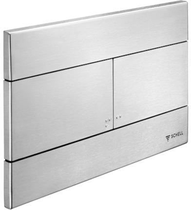 SCHELL WC-Betätigungsplatte PLACE für WC-Modul BH 82 cm Edelstahl 2-Mengen-Spültechnik