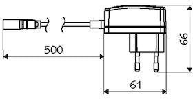 SCHELL Steckernetzteil PURIS E, XERIS E, CELIS E, Funk-Manager FM – 9V, IP65, stabilisiert